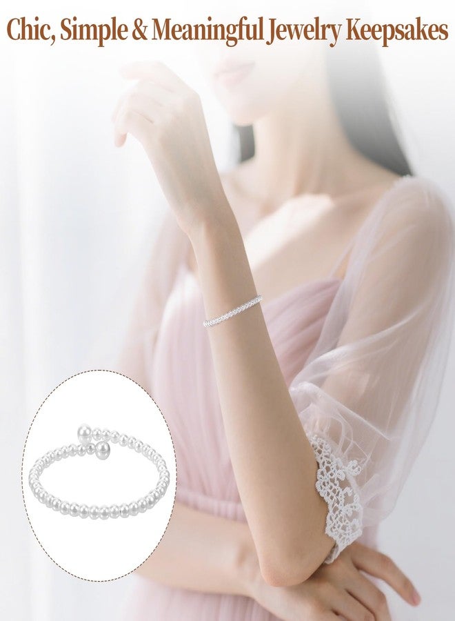 SXoonKing 16Pcs Bridesmaids Gifts, 8 Set Pearl Bracelets with Velvet Jewelry Bags, Bridesmaid Bracelet & Jewelry Pouch, Bridesmaid Proposal Gifts Set for Bachelorette Parties Wedding Bridal Shower Favors - Image 5